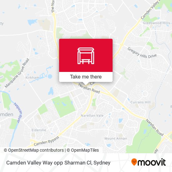 Camden Valley Way opp Sharman Cl map