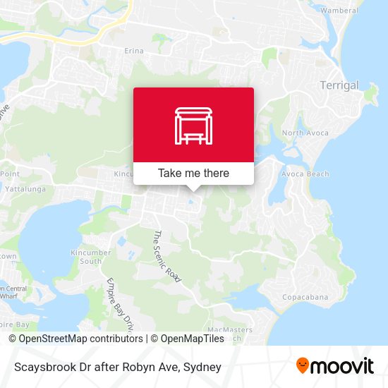Scaysbrook Dr after Robyn Ave map