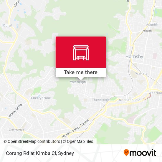 Corang Rd at Kimba Cl map