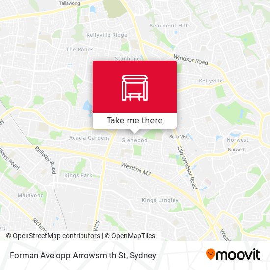Forman Ave opp Arrowsmith St map