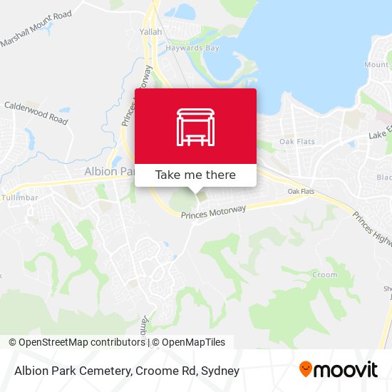 Albion Park Cemetery, Croome Rd map