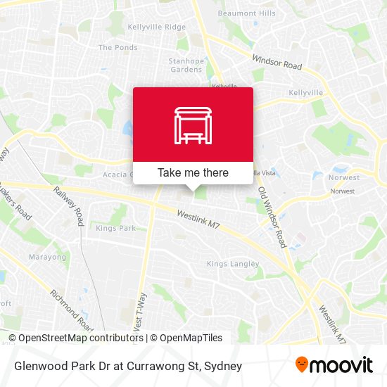 How to get to Caddies Creek Public School, Glenwood Park Dr in Glenwood (NSW) by Bus, Train or