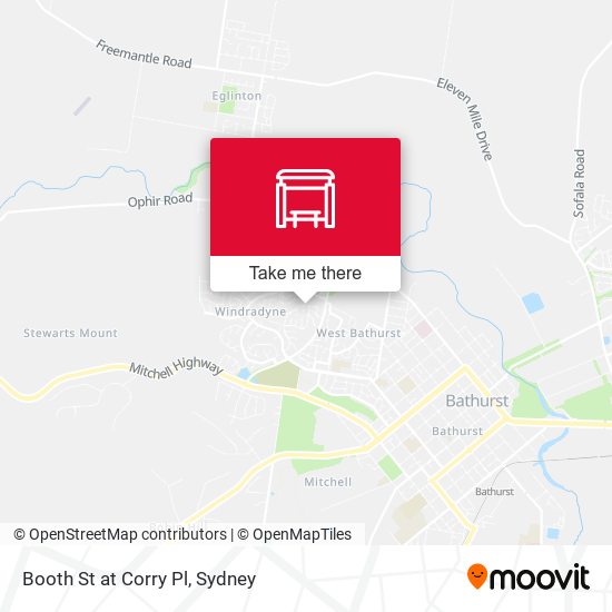Booth St at Corry Pl map