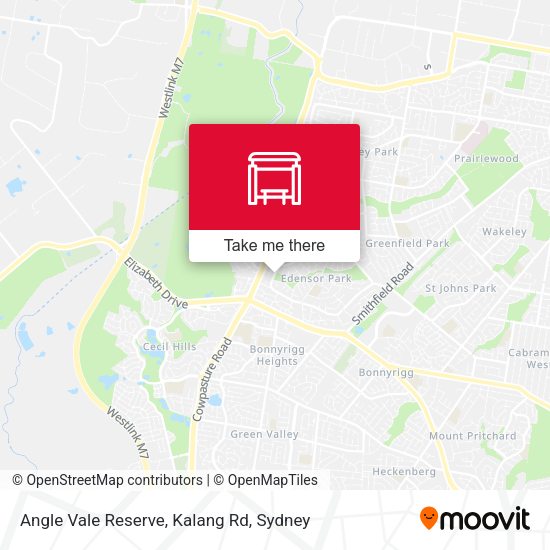 Angle Vale Reserve, Kalang Rd map