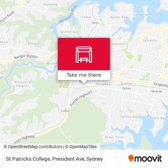 St Patricks College, President Ave map