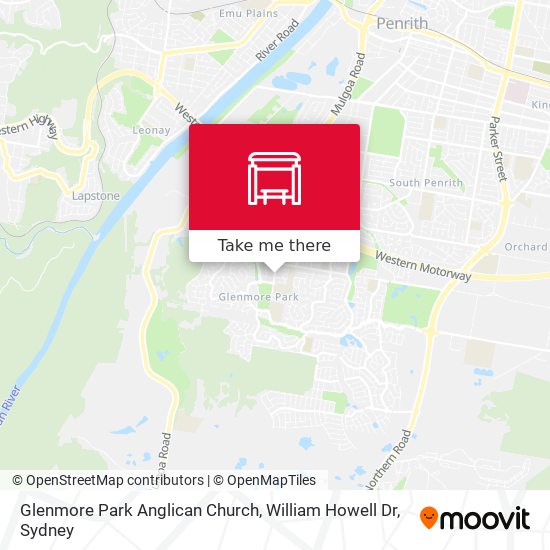 Glenmore Park Anglican Church, William Howell Dr map