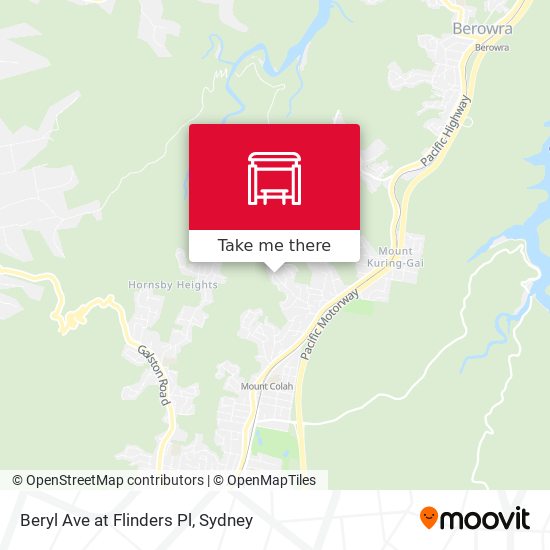Beryl Ave at Flinders Pl map