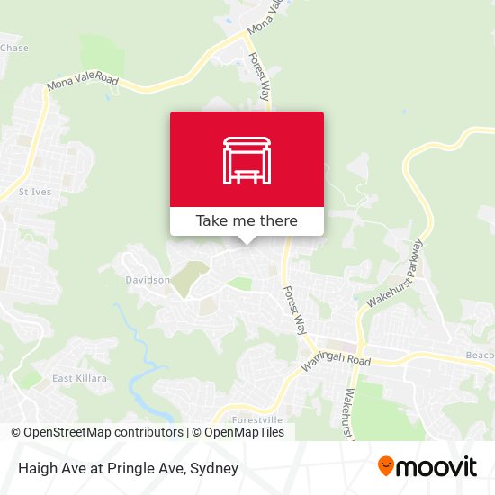 Haigh Ave at Pringle Ave map