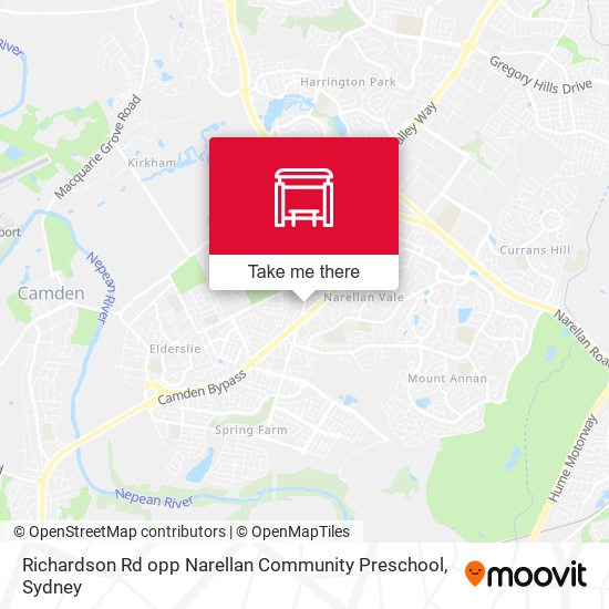 Mapa Richardson Rd opp Narellan Community Preschool