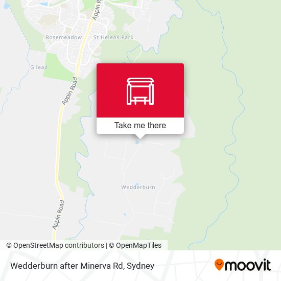 Wedderburn after Minerva Rd map