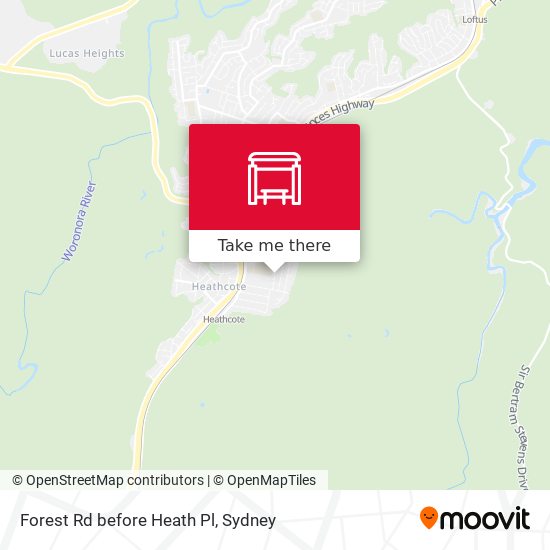 Forest Rd before Heath Pl map