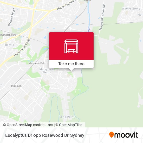 Eucalyptus Dr opp Rosewood Dr map