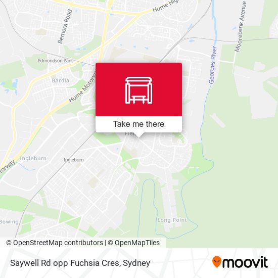 Saywell Rd opp Fuchsia Cres map