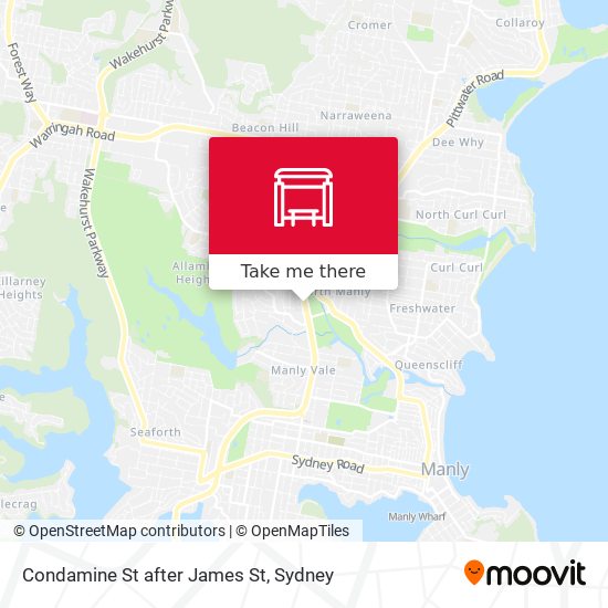 Condamine St after James St map