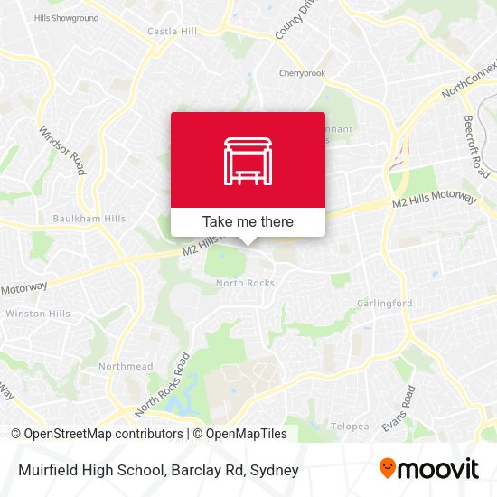 Muirfield High School, Barclay Rd map