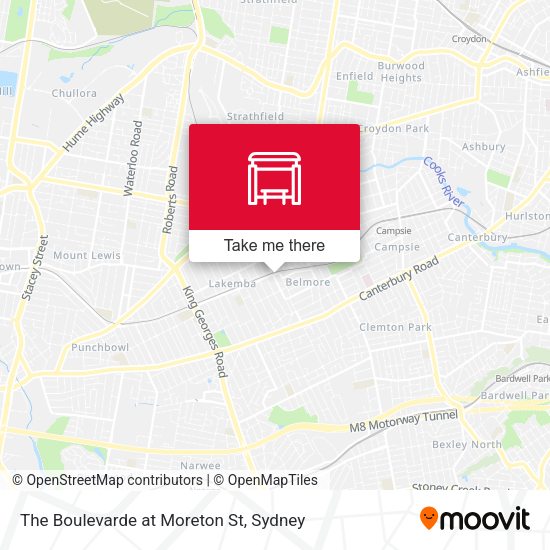 The Boulevarde at Moreton St map