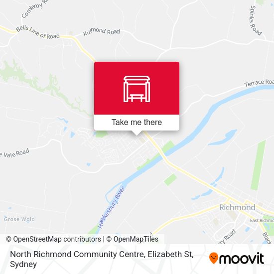 North Richmond Community Centre, Elizabeth St map