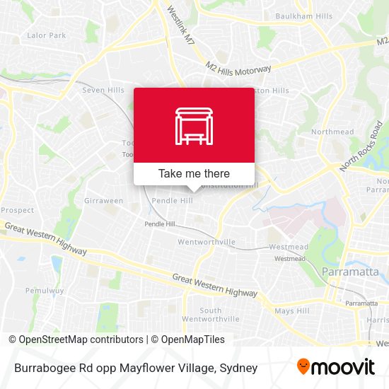Burrabogee Rd opp Mayflower Village map
