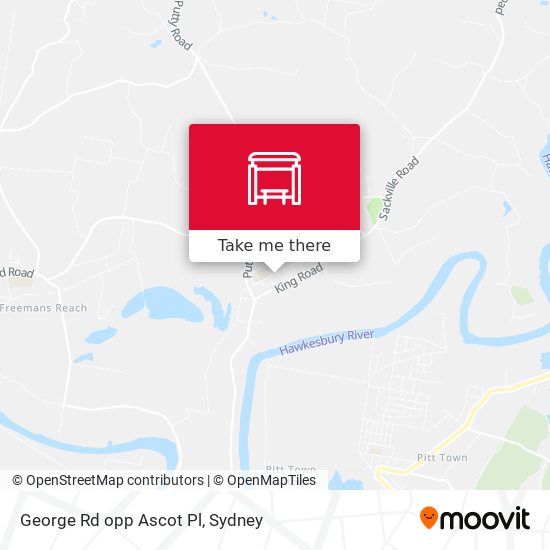 George Rd opp Ascot Pl map