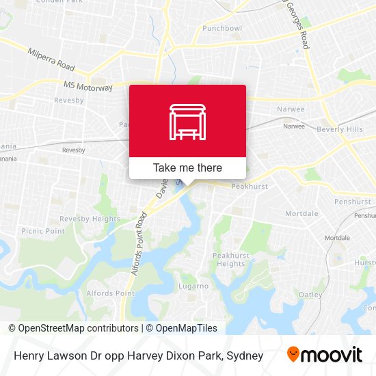 Henry Lawson Dr opp Harvey Dixon Park map