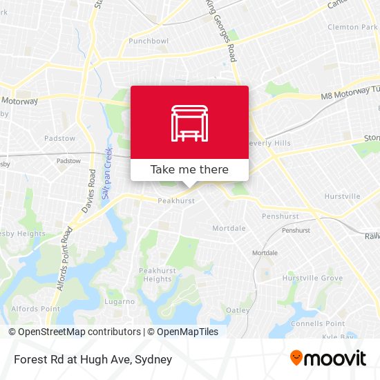 Forest Rd at Hugh Ave map