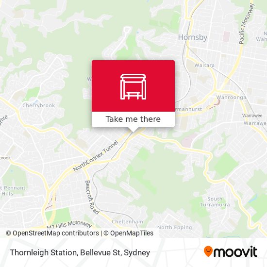 Mapa Thornleigh Station, Bellevue St