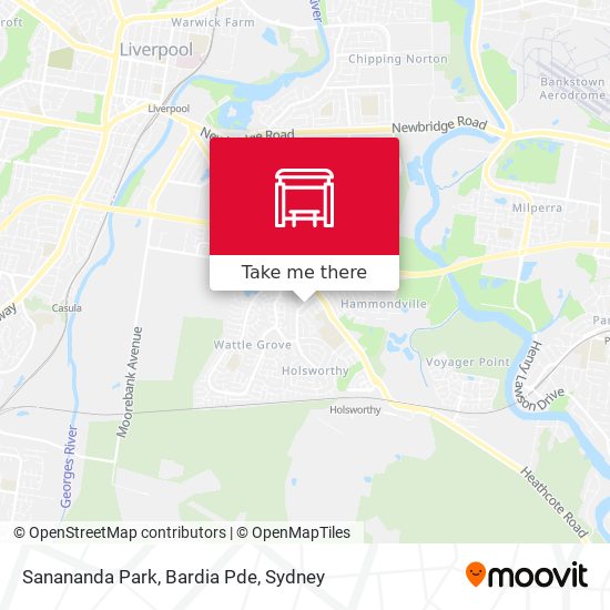Sanananda Park, Bardia Pde map