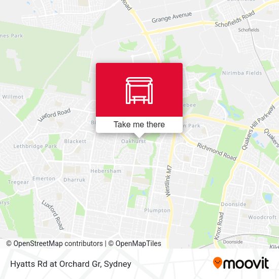Hyatts Rd at Orchard Gr map