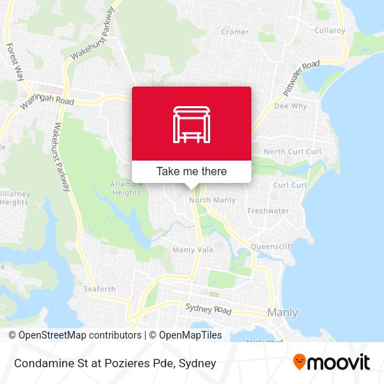 Condamine St at Pozieres Pde map