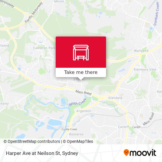 Harper Ave at Neilson St map
