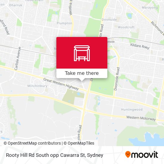 Rooty Hill Rd South opp Cawarra St map