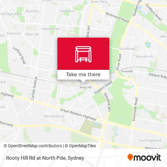 Rooty Hill Rd at North Pde map