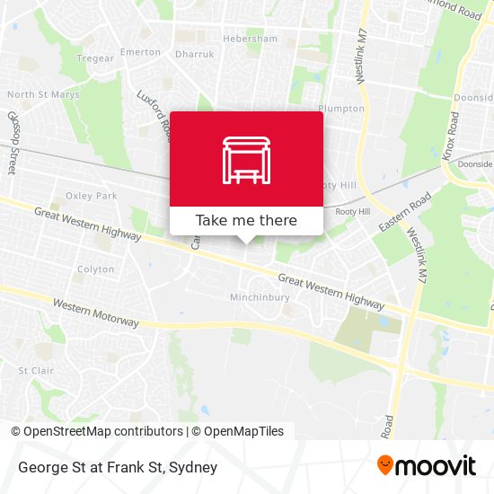George St at Frank St map