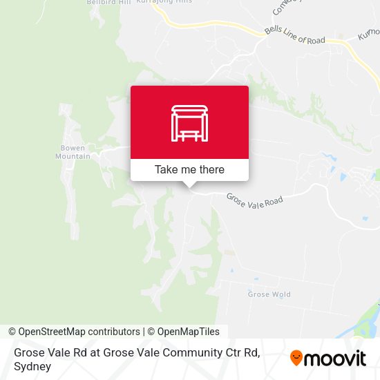 Grose Vale Rd at Grose Vale Community Ctr Rd map