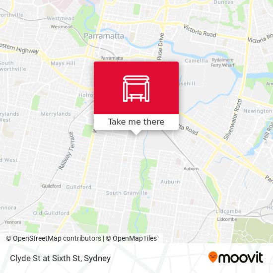 Clyde St at Sixth St map