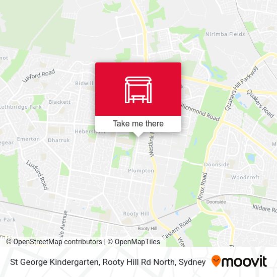 St George Kindergarten, Rooty Hill Rd North map