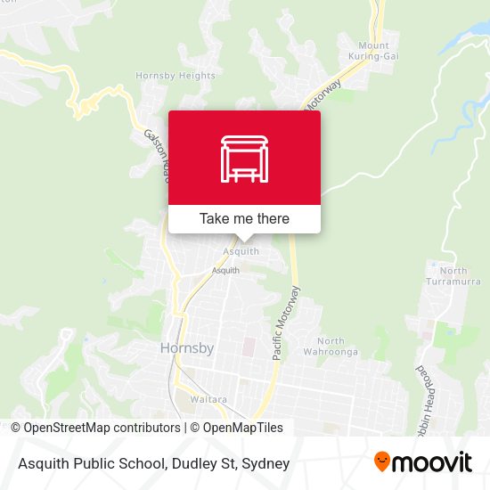 Asquith Public School, Dudley St map