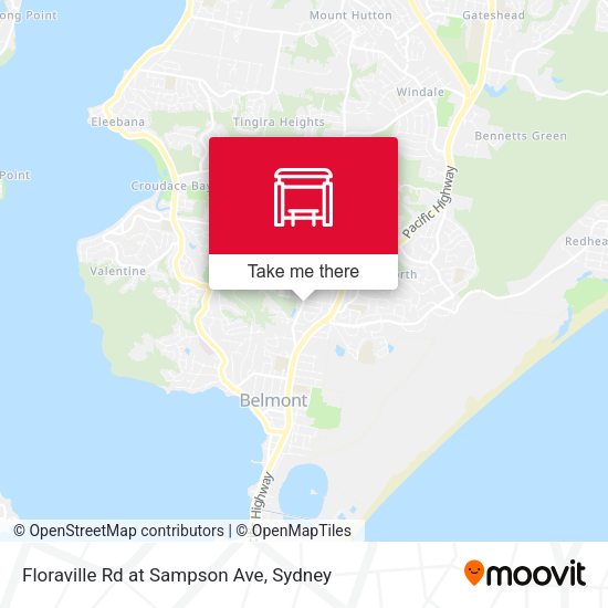 Floraville Rd at Sampson Ave map