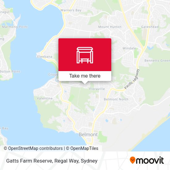 Gatts Farm Reserve, Regal Way map