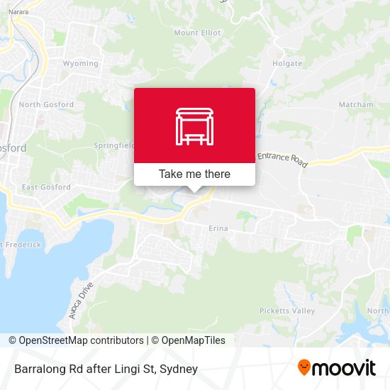 Barralong Rd after Lingi St map