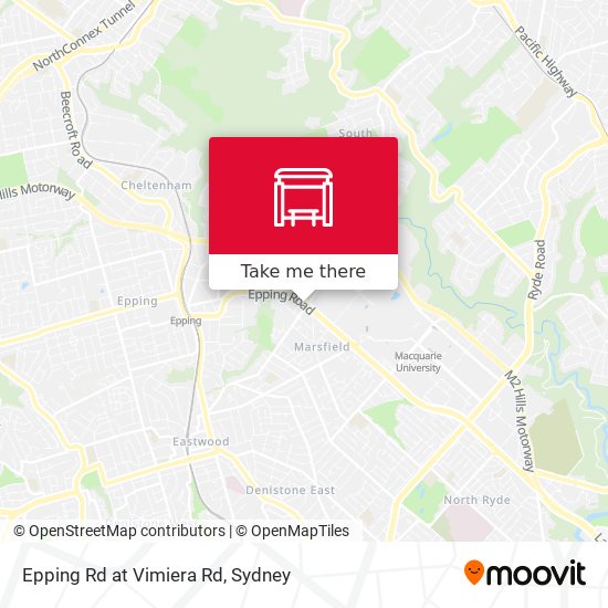 Epping Rd at Vimiera Rd map
