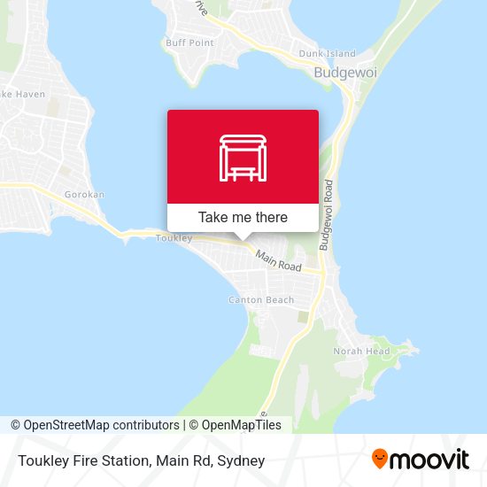 Toukley Fire Station, Main Rd map