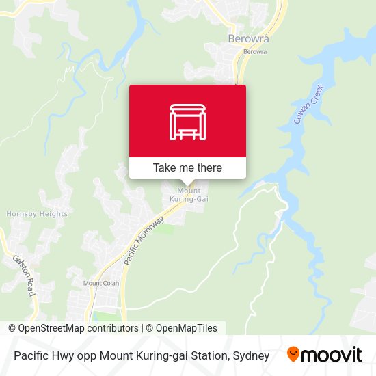 Pacific Hwy opp Mount Kuring-gai Station map
