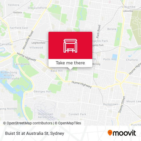 Buist St at Australia St map
