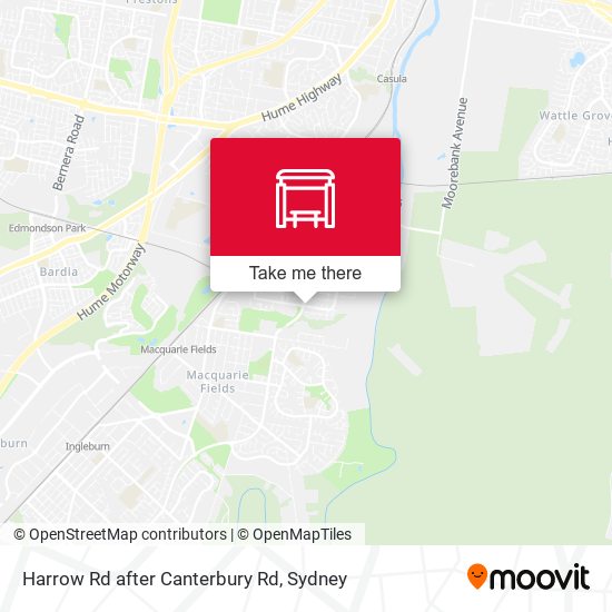 Harrow Rd after Canterbury Rd map