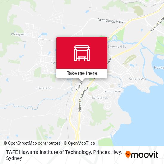 TAFE Illawarra Institute of Technology, Princes Hwy map