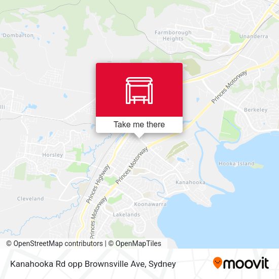 Kanahooka Rd opp Brownsville Ave map