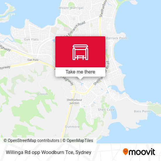 Willinga Rd opp Woodburn Tce map