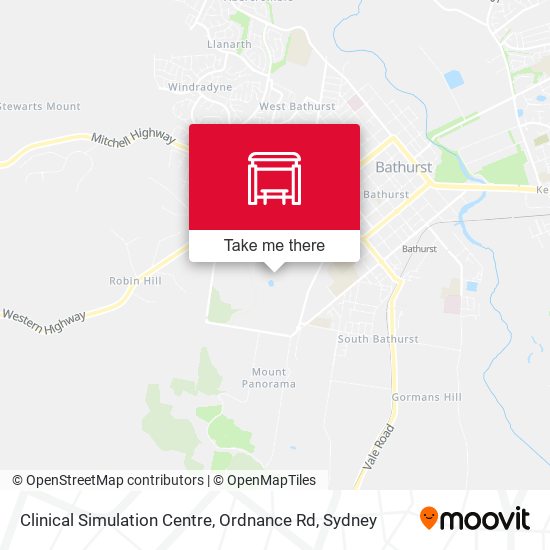 Clinical Simulation Centre, Ordnance Rd map