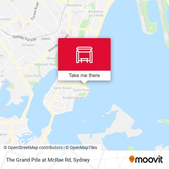 The Grand Pde at McRae Rd map